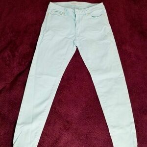MICHAEL KORS Jeans Izzy Cropped Skinny Fit Stretch Jeans Light Quartz Size 8P